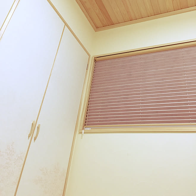 リビング 手塗り 押入れ ブラインド 和紙 和室のインテリア実例 18 01 18 22 09 47 Roomclip ルームクリップ