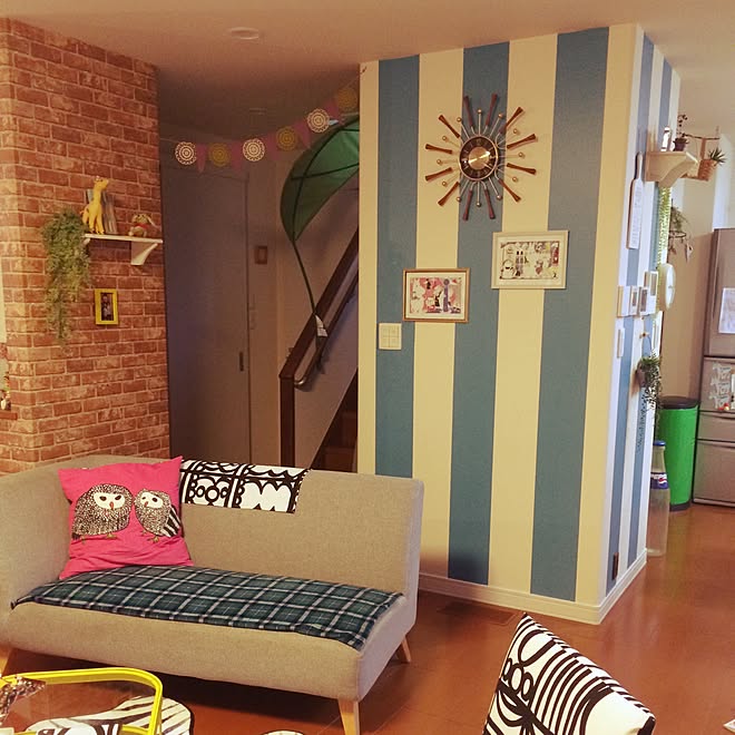 部屋全体/マスキングテープ/IKEA/ムーミン/カラフル&hellip;などのインテリア実例 20150906 163703