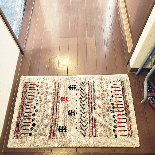 玄関 入り口 玄関マット ウィルトンマット イケヒコ ウィルトンラグ 玄関風水 などのインテリア実例 21 12 19 08 58 31 Roomclip ルームクリップ