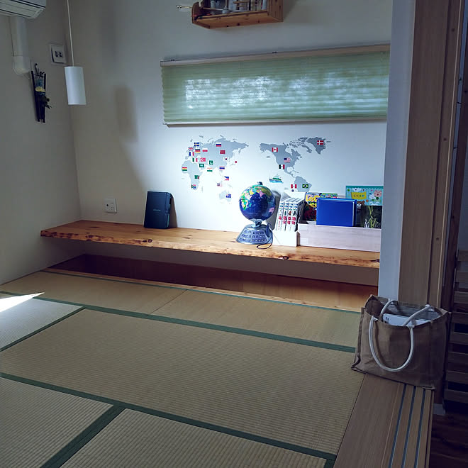 机 リビング学習 小上がり和室 堀込式カウンター スタディースペース などのインテリア実例 21 01 28 11 55 38 Roomclip ルームクリップ