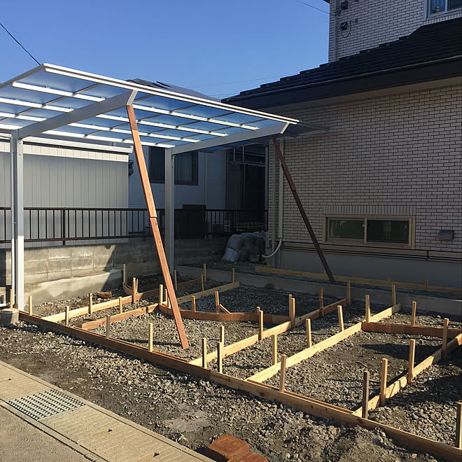 庭狭い カーポート Pana Home 建築記録のインテリア実例 18 11 14 08 36 47 Roomclip ルームクリップ