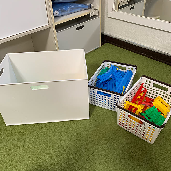 シンデレラフィット プラレール 100均 Diy ニトリ などのインテリア実例 08 15 17 49 22 Roomclip ルームクリップ