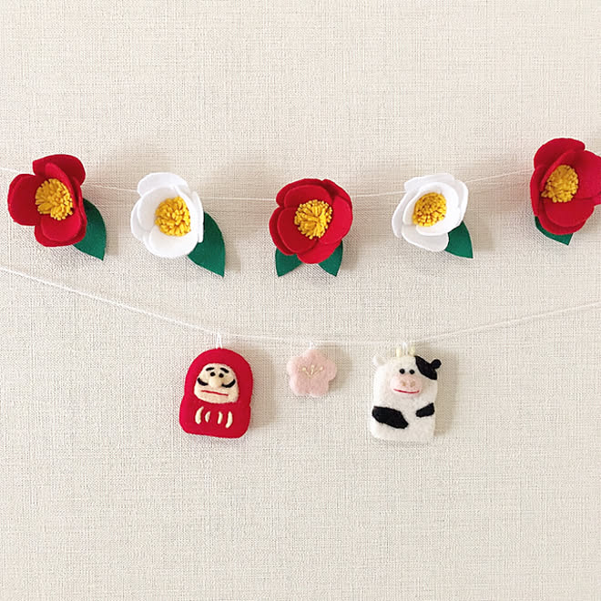 こどもと暮らす ミンネ ハンドメイド ミンネで販売しています ガーランド 手作り などのインテリア実例 12 10 18 04 22 Roomclip ルームクリップ