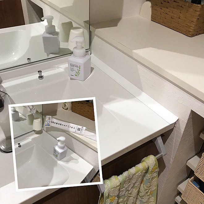 洗面化粧台用スキマパッキン 洗面台の隙間 バス トイレのインテリア実例 19 09 26 21 36 17 Roomclip ルームクリップ 洗面化粧台用スキマパッキン 洗面台の隙間 バス トイレのインテリア実例 19 09 26 21 36 17 Roomclip ルームクリップ