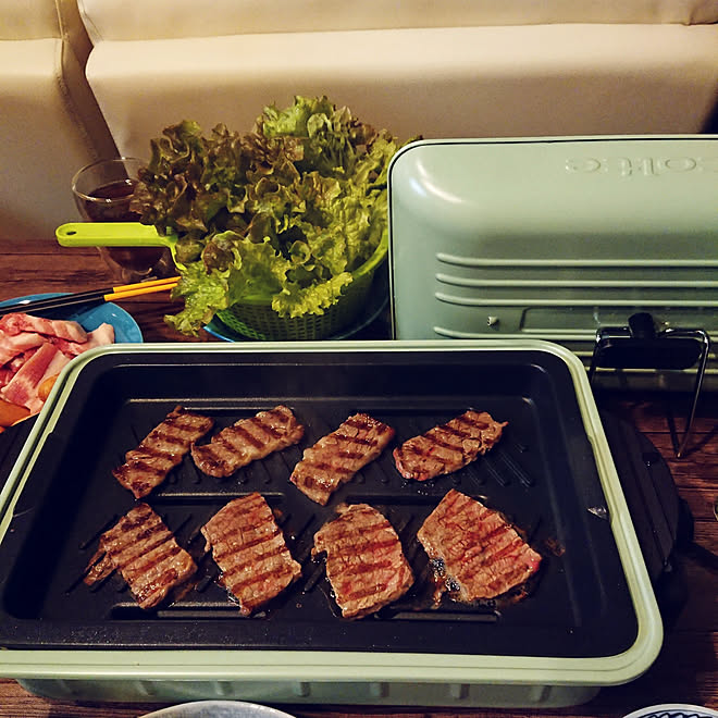 机 しゃれとんしゃあ会 Home Bbq レコルト Recolte Home Bbq などのインテリア実例 2020 01 03 01 02 57 Roomclip ルームクリップ