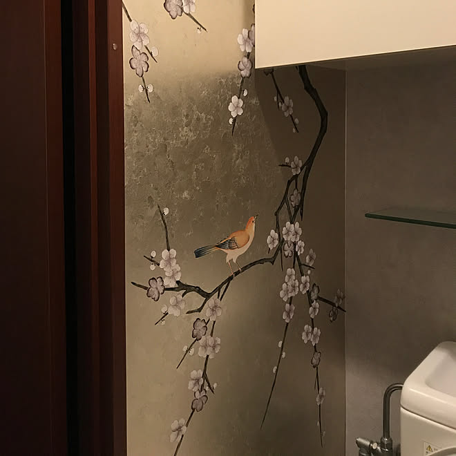 バス トイレ シノワズリ 壁紙 キラキラ アイデア などのインテリア実例 17 12 05 17 01 53 Roomclip ルームクリップ バス トイレ シノワズリ 壁紙 キラキラ アイデア などのインテリア実例 17 12 05 17 01 53 Roomclip ルームクリップ
