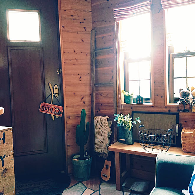 玄関 入り口 カフェ風 おうちカフェ カフェ風インテリア Diy などのインテリア実例 04 16 11 03 11 Roomclip ルームクリップ