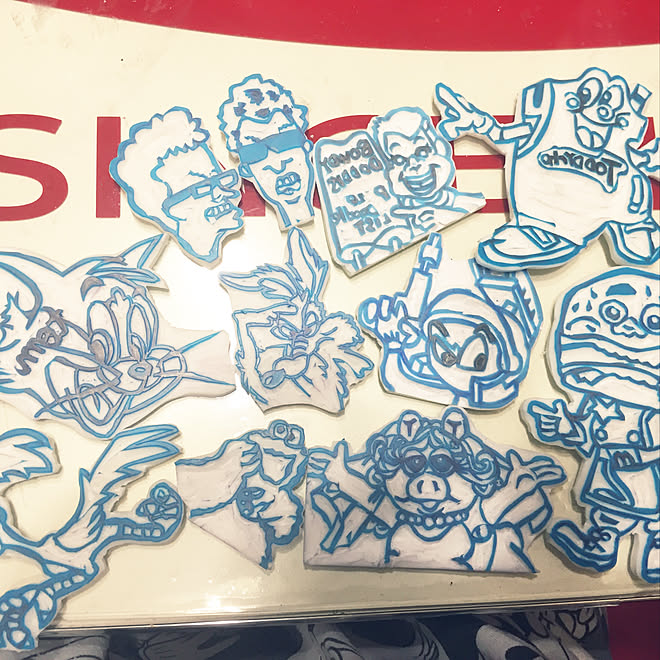 机 アメリカン雑貨 消しゴムハンコ 雑貨 消しゴムはんこ初心者 などのインテリア実例 18 08 08 01 17 21 Roomclip ルームクリップ