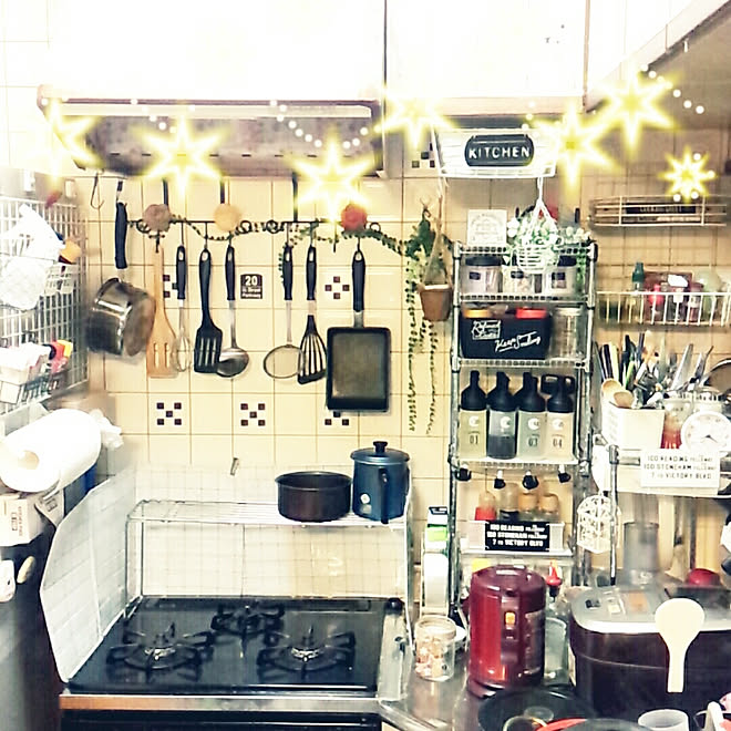 キッチン/100均雑貨/Daiso/ダイソー/セリア...などのインテリア実例 - 2018-11-04 21:36:01
