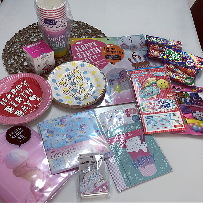 ゆめかわ ビンゴの景品 大量購入 お誕生日飾り お誕生日会 などのインテリア実例 19 03 12 15 13 28 Roomclip ルームクリップ