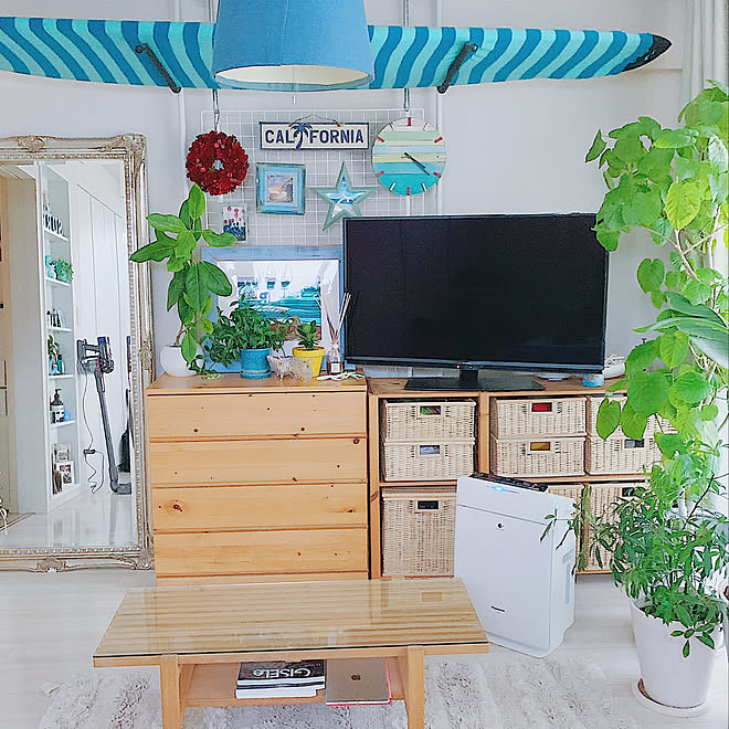 観葉植物 西海岸 ひとり暮らし ビーチスタイル 西海岸インテリア などのインテリア実例 11 22 16 37 26 Roomclip ルームクリップ