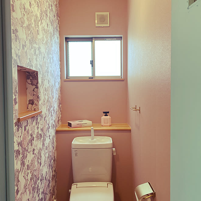 Diy Francfranc トイレの壁 トイレの壁紙 Francfranc壁紙 などのインテリア実例 21 02 28 16 32 30 Roomclip ルームクリップ