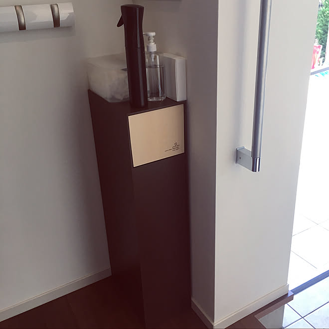 ゴミ箱 マスク置き場 マスクケース マスク収納 ダストボックス などのインテリア実例 03 26 10 15 12 Roomclip ルームクリップ