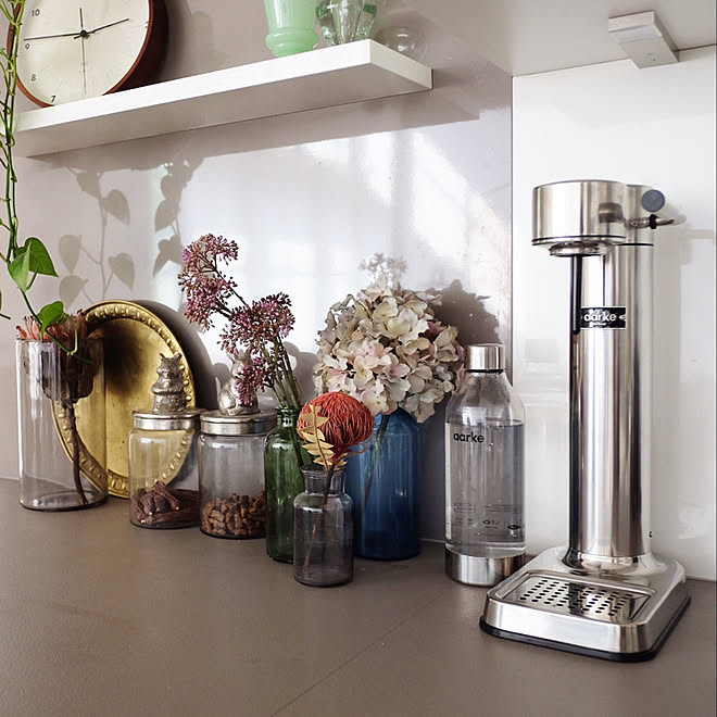 rke 炭酸水メーカー 海外インテリア シンプルインテリア 緑のある暮らし などのインテリア実例 19 09 07 05 28 33 Roomclip ルームクリップ