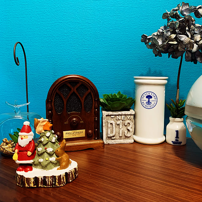 セリア/salut!/キャンドゥ/フェイクグリーン/クリスマス雑貨...などのインテリア実例 - 2019-11-17 11:17:36