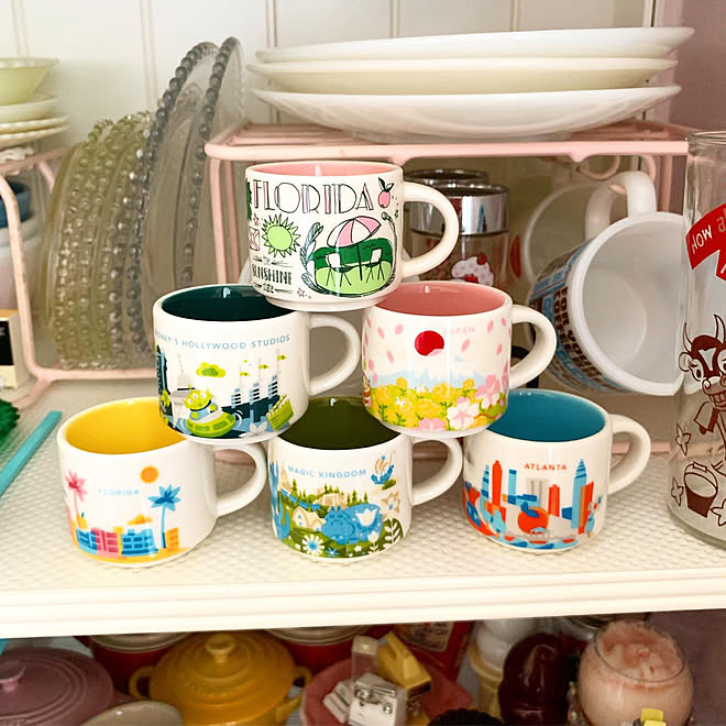 キャンドルウイック オーナメント スターバックスマグ スタバ 食器棚 などのインテリア実例 19 09 25 06 57 29 Roomclip ルームクリップ