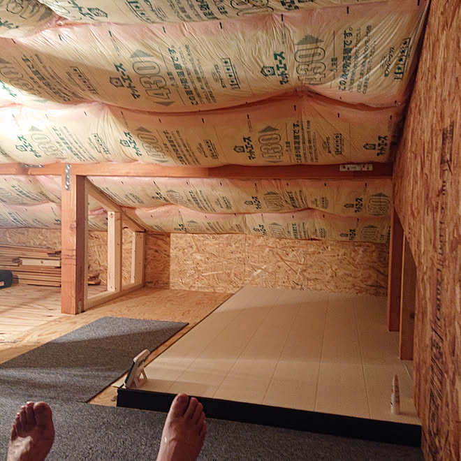 部屋全体 コレ Diyしたよ 建て売りだけど 可愛くしたい グラスウール Diy などのインテリア実例 05 15 49 43 Roomclip ルームクリップ