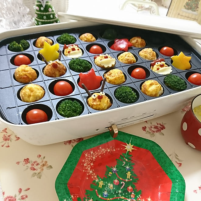 キッチン ホットプレート クリスマス インスタ 真似っこさせて頂きました などのインテリア実例 12 24 12 59 07 Roomclip ルームクリップ