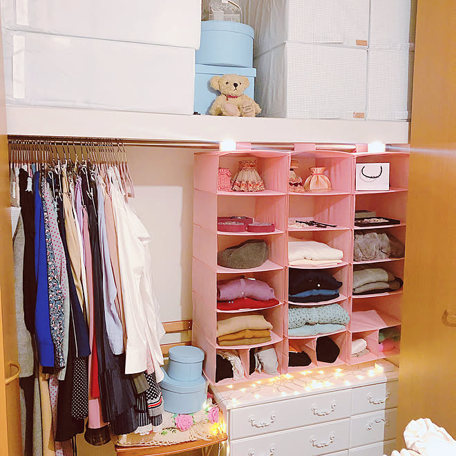 ニトリハンガー 押入れ収納 Ikea ベッド周りのインテリア実例 02 29 22 34 34 Roomclip ルームクリップ