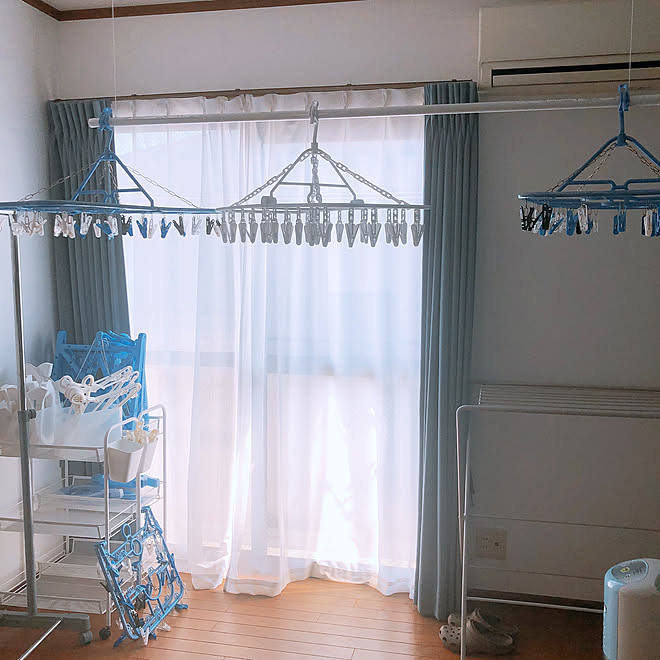Ikea 物干し竿 ミニマリスト目指してます 100均大好き 6人家族 などのインテリア実例 19 03 31 23 02 25 Roomclip ルームクリップ