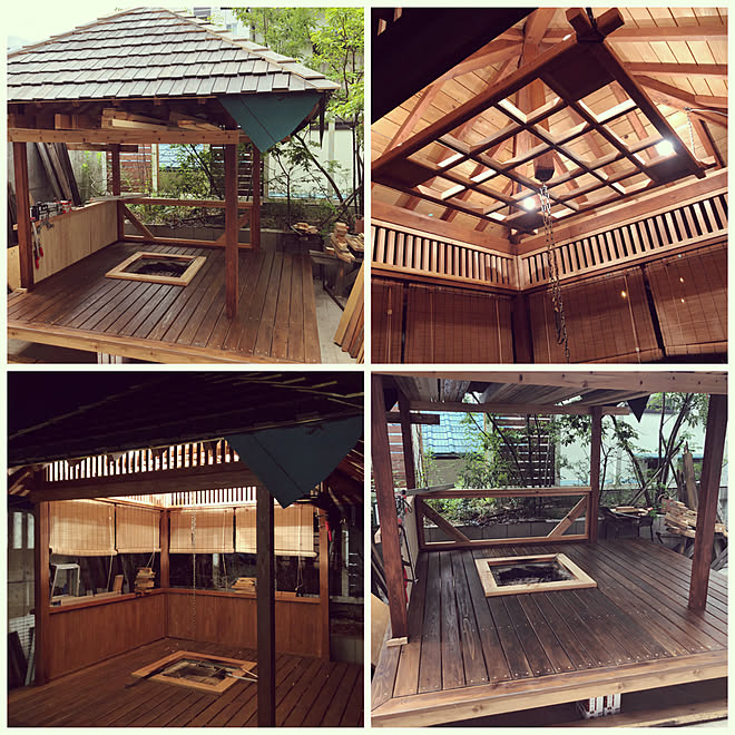 Diy 小屋 囲炉裏 東屋 お家キャンプ などのインテリア実例 22 03 16 17 02 49 Roomclip ルームクリップ