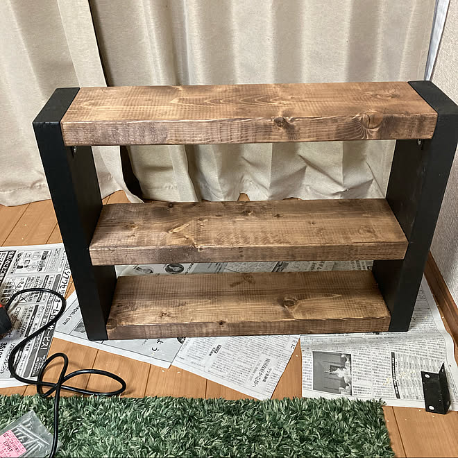 キッチン収納 アメリカン雑貨 調味料棚 アイアン脚風 アイアン脚 などのインテリア実例 22 02 09 44 06 Roomclip ルームクリップ