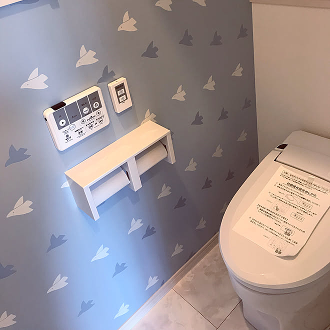 ミッフィー リリカラ アクセントクロス トイレ バス トイレのインテリア実例 19 06 19 21 44 07 Roomclip ルームクリップ