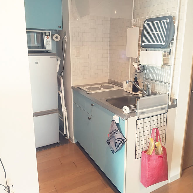 キッチン 100均 ワンルーム 一人暮らし 1k などのインテリア実例 22 05 06 12 11 33 Roomclip ルームクリップ