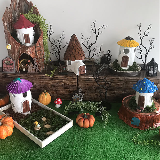 妖精ドア 段ボール工作 妖精の仕業かな 笑 妖精の扉 妖精のおうちを作りたい などのインテリア実例 09 01 45 36 Roomclip ルームクリップ