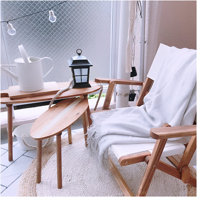 ニトリ サーフテーブル ベランダガーデニング ナチュラルインテリア 玄関 入り口のインテリア実例 21 05 24 13 53 08 Roomclip ルームクリップ