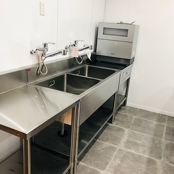 Lixilの水栓 2槽あると楽 マルゼン 業務用キッチン キッチンのインテリア実例 07 27 16 44 43 Roomclip ルームクリップ