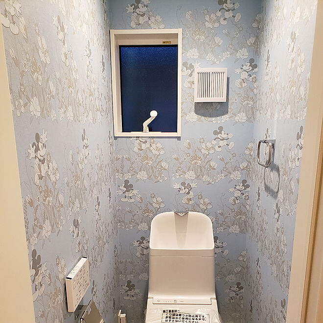 バス トイレ クロス ディズニー壁紙 こどものいる暮らしのインテリア実例 03 27 17 10 12 Roomclip ルームクリップ