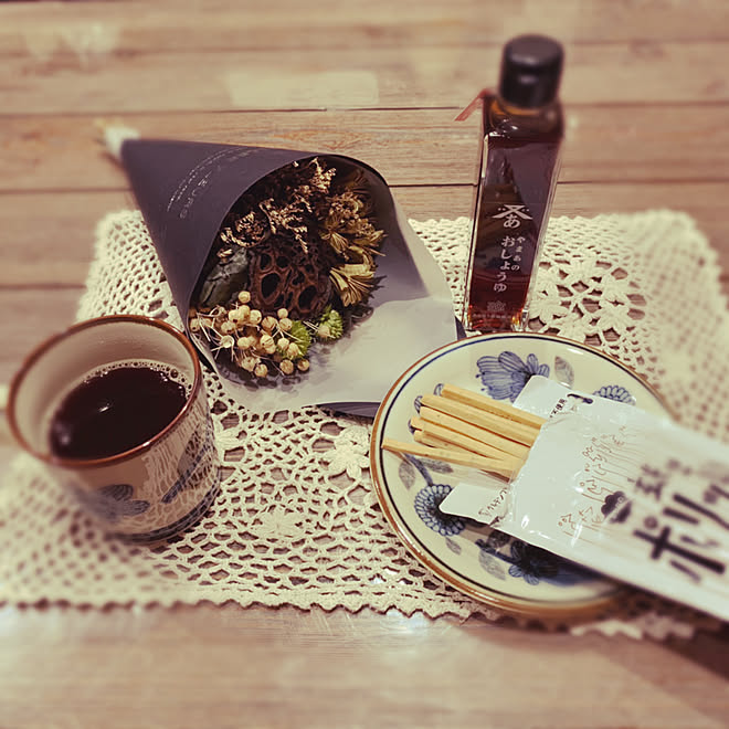 美味しいお醤油 グルテンフリーのお菓子 Yuukopeee ちゃんからの素敵便 ティータイム Rcの出会いに感謝 などのインテリア実例 12 16 21 46 45 Roomclip ルームクリップ