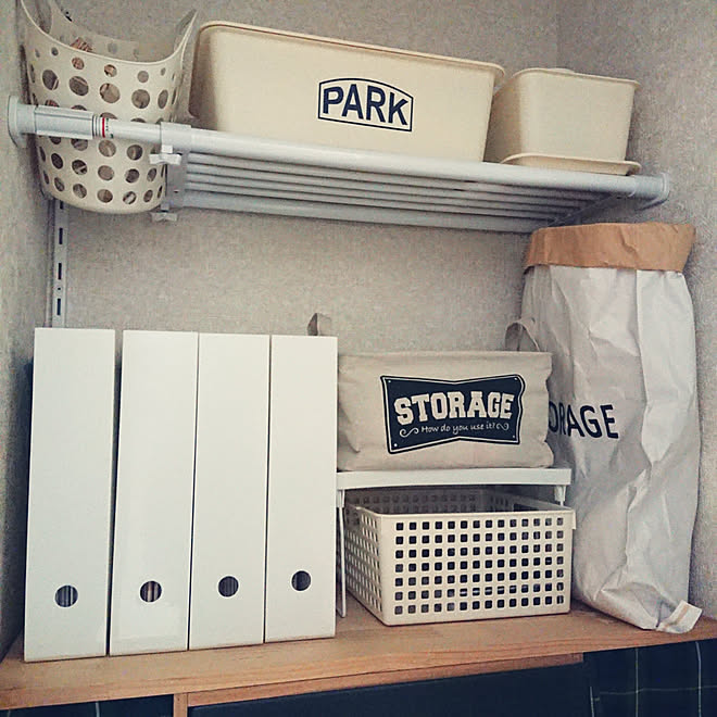 棚 ダイソー 収納ケース ガムテープ収納 テープ収納 などのインテリア実例 19 07 09 12 36 24 Roomclip ルームクリップ