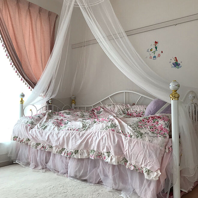 娘の部屋 ゆめかわいい ベッド周りのインテリア実例 03 27 10 39 34 Roomclip ルームクリップ