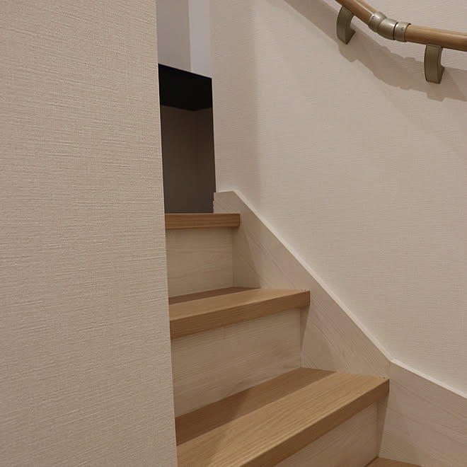 カウンター 階段ホール リビング階段 注文住宅 子供がいる家 などのインテリア実例 12 27 09 00 44 Roomclip ルームクリップ