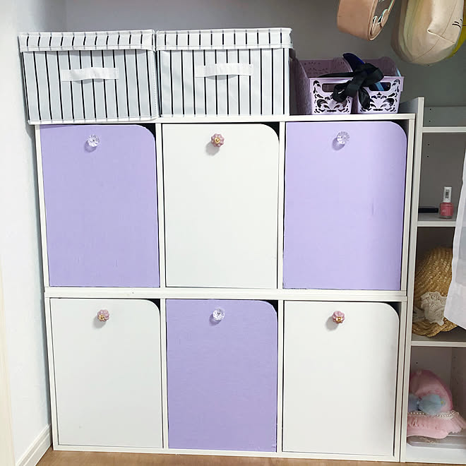 収納 パープルインテリア 可愛い 可愛く変身 セリア などのインテリア実例 08 25 22 18 34 Roomclip ルームクリップ