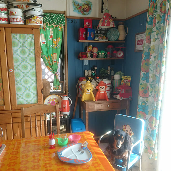 キッチン レトロ レトロポップ 昭和レトロ レトロ雑貨 などのインテリア実例 18 02 10 22 55 03 Roomclip ルームクリップ