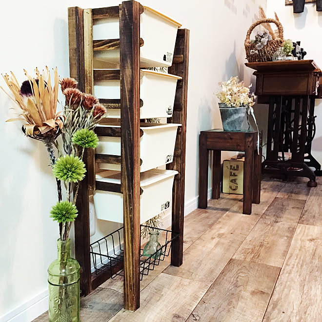 棚 100均 セリア ダイソー ダイソー木材 などのインテリア実例 17 09 23 08 18 Roomclip ルームクリップ