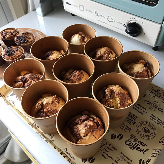 マフィン 紙コップ おうち時間 団地暮らし いやしの空間 などのインテリア実例 22 02 23 16 19 14 Roomclip ルームクリップ