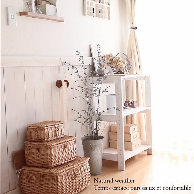 棚/IG→gemini_natural/シンプル×ナチュラル×ちょっとほっこり/ブログアップしました♡/DIY...などのインテリア実例 - 2016-01-04 00:43:50