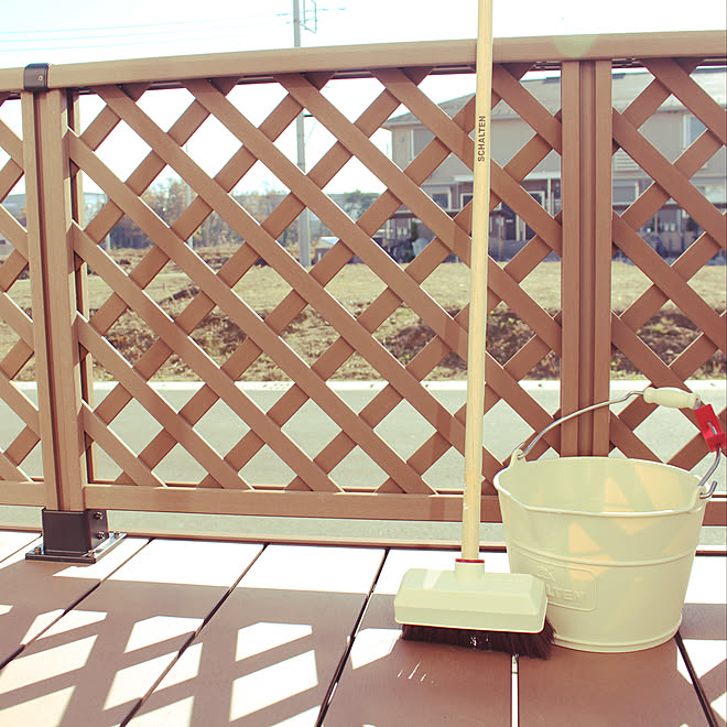 玄関 入り口 Schalten おしゃれなデッキブラシ デッキブラシ 掃除道具