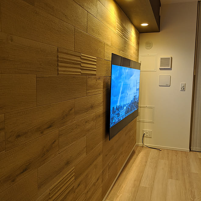 リビング ナチュラル アクセントクロス 壁紙 サンゲツ などのインテリア実例 19 12 06 00 06 17 Roomclip ルームクリップ