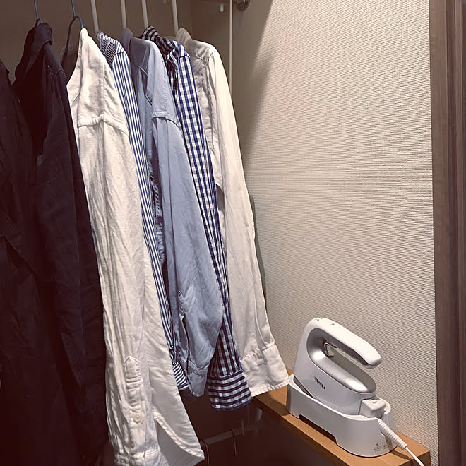 アイロン 無印良品 壁に付けられる家具 無印良品 アイロンスペース 一人暮らし などのインテリア実例 05 26 11 38 40 Roomclip ルームクリップ