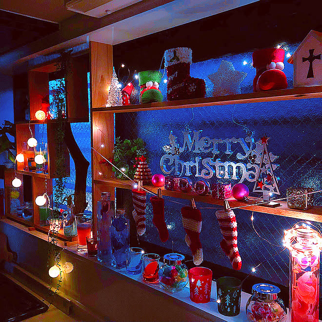 クリスマス/フォロワー様の優しさに感謝です♡/手作り/リース/seria ♡...などのインテリア実例 - 2019-11-22 18:27:15