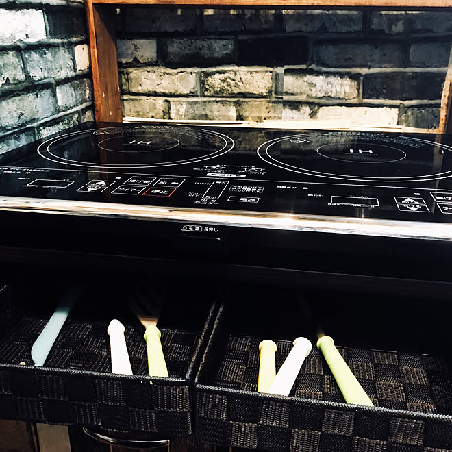 Ihクッキングヒーター下収納 キッチン 山善ihクッキングヒーター 山善 賃貸 などのインテリア実例 18 06 02 11 25 05 Roomclip ルームクリップ