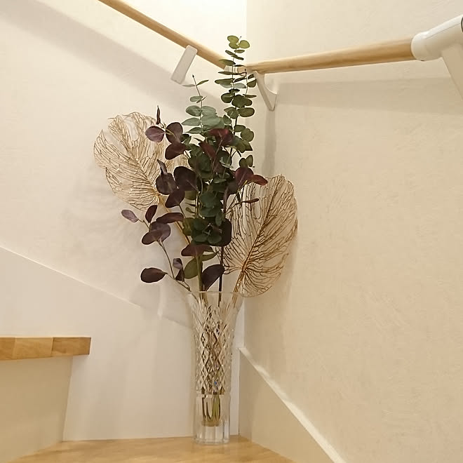 玄関/入り口/踊り場/2階への階段踊り場/フランフラン/ユーカリ&hellip;などのインテリア実例 20180817 111144