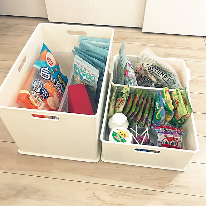 キッチン ボックスinボックス おやつ収納 18 7 9 ニトリのインボックス などのインテリア実例 18 07 09 13 02 05 Roomclip ルームクリップ