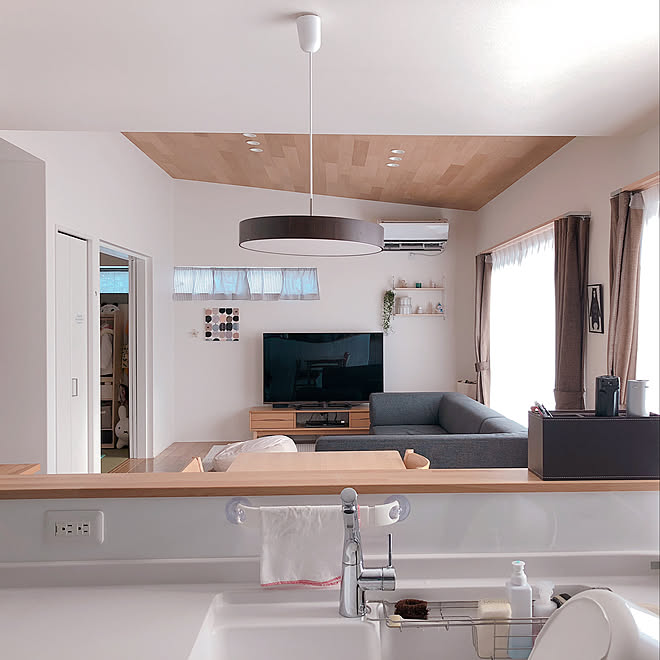 部屋全体/LDK20畳/unico ダイニングテーブル/ダイニングテーブル/ファニチャードーム ソファー...などのインテリア実例 - 2019-01-09 15:24:57