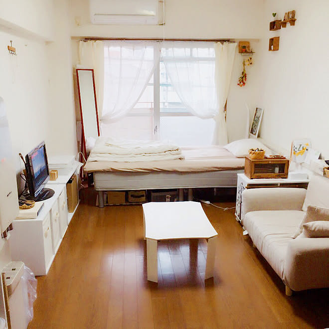 部屋全体 片付けたくなる部屋づくり 断捨離 持たない暮らしに憧れる 1k などのインテリア実例 18 05 19 40 02 Roomclip ルームクリップ